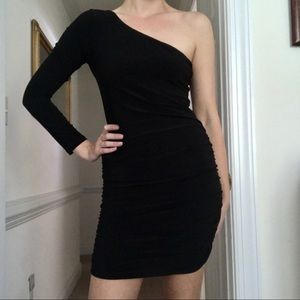 Sexy One Shoulder, Ruched, BodyCon Dress by Venus